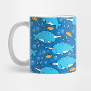 Cute Narwhal Pattern Mug